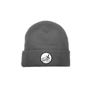 Grey Beanie with Script Logo