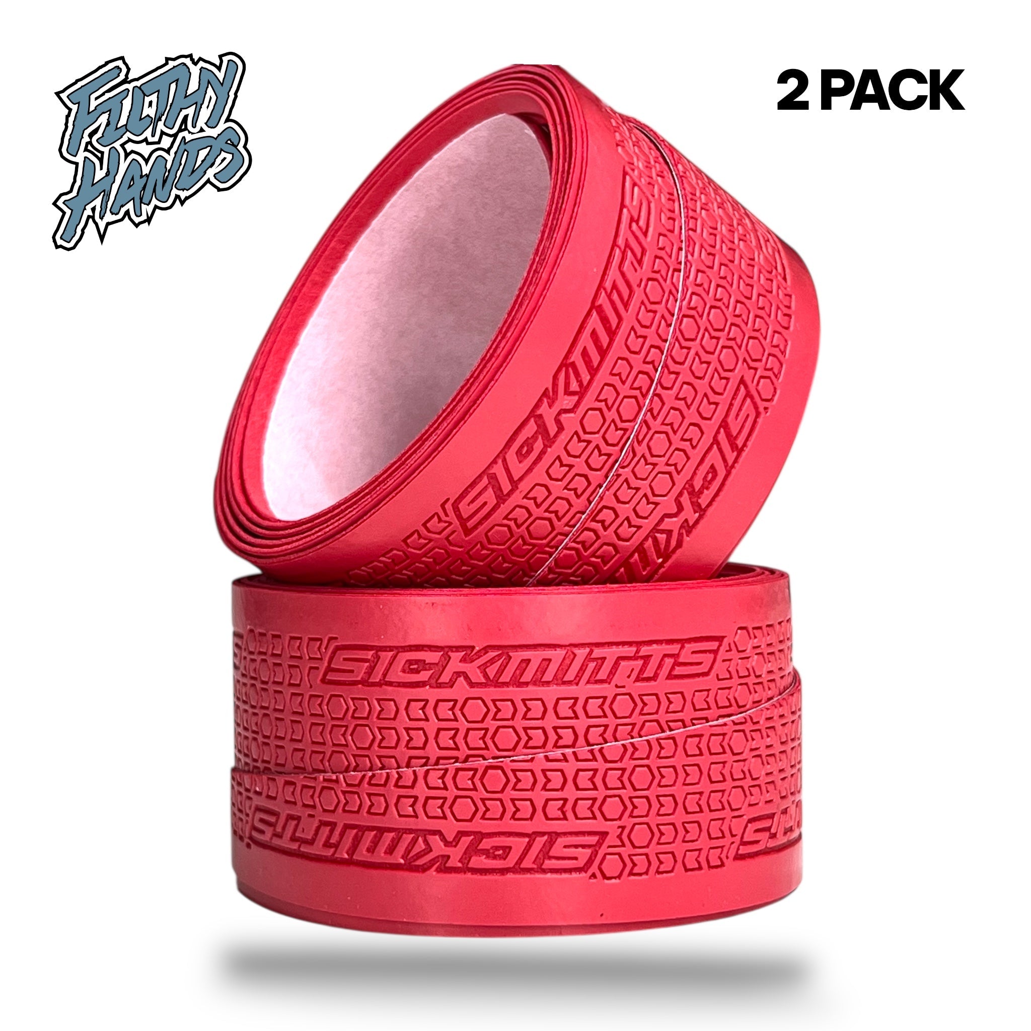 Filthy Hands Grip Tape Red 2-pack, 0.5mm