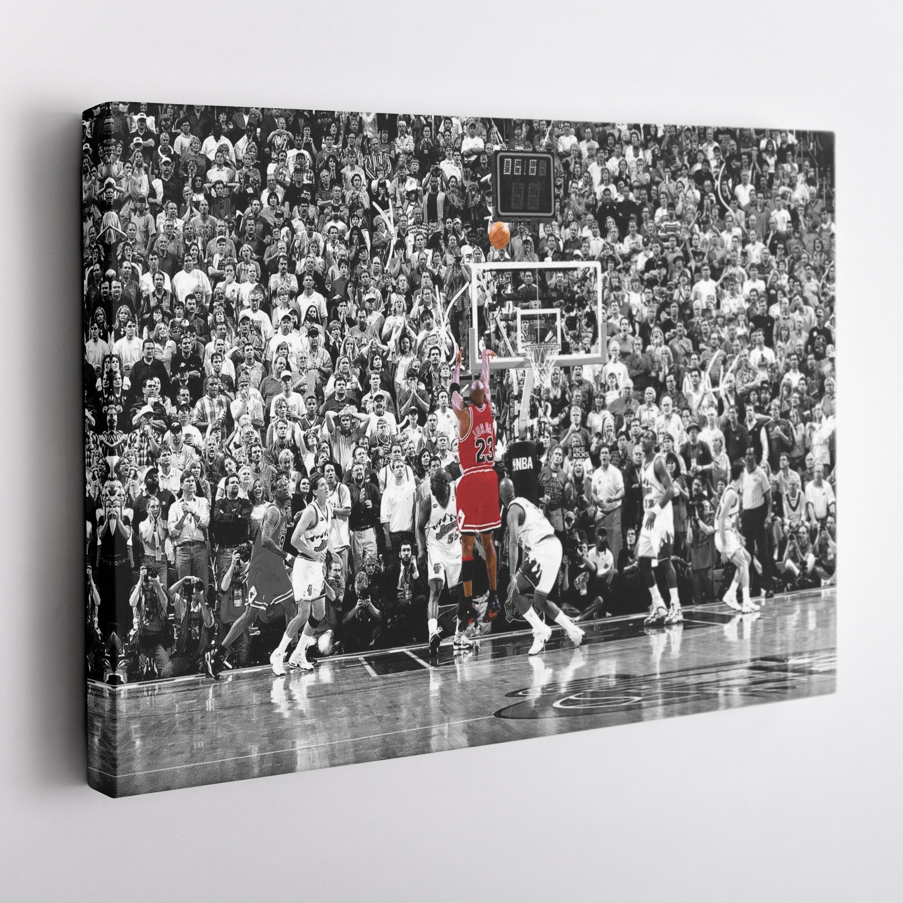 Michael Jordan The Last Shot Canvas Wall Art
