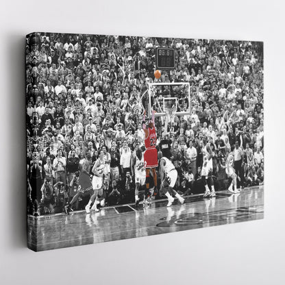 Michael Jordan The Last Shot Canvas Wall Art