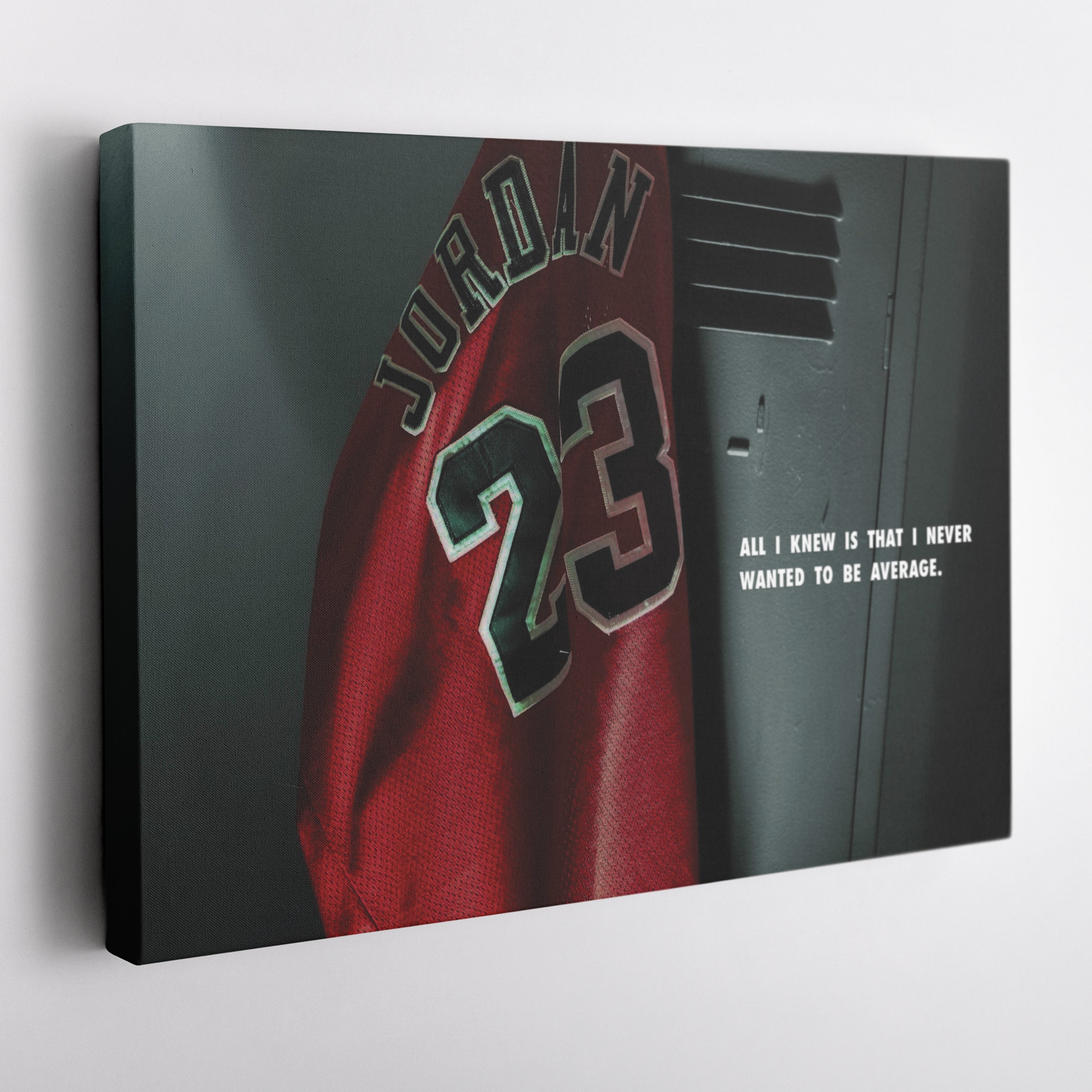 Michael Jordan Jersey Locker Room Canvas Poster – Wall Art Decor