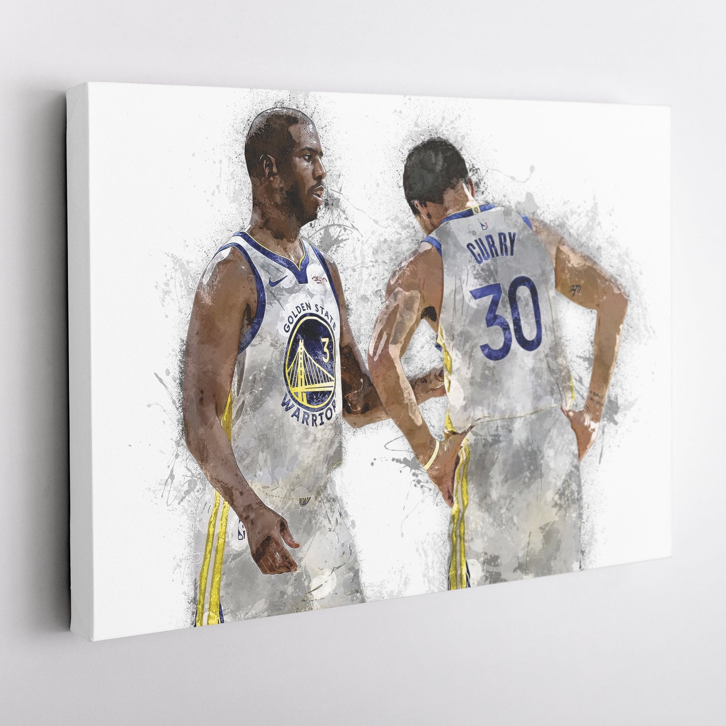 Stephen Curry & Chris Paul Canvas Art – Golden State Warriors Wall Decor