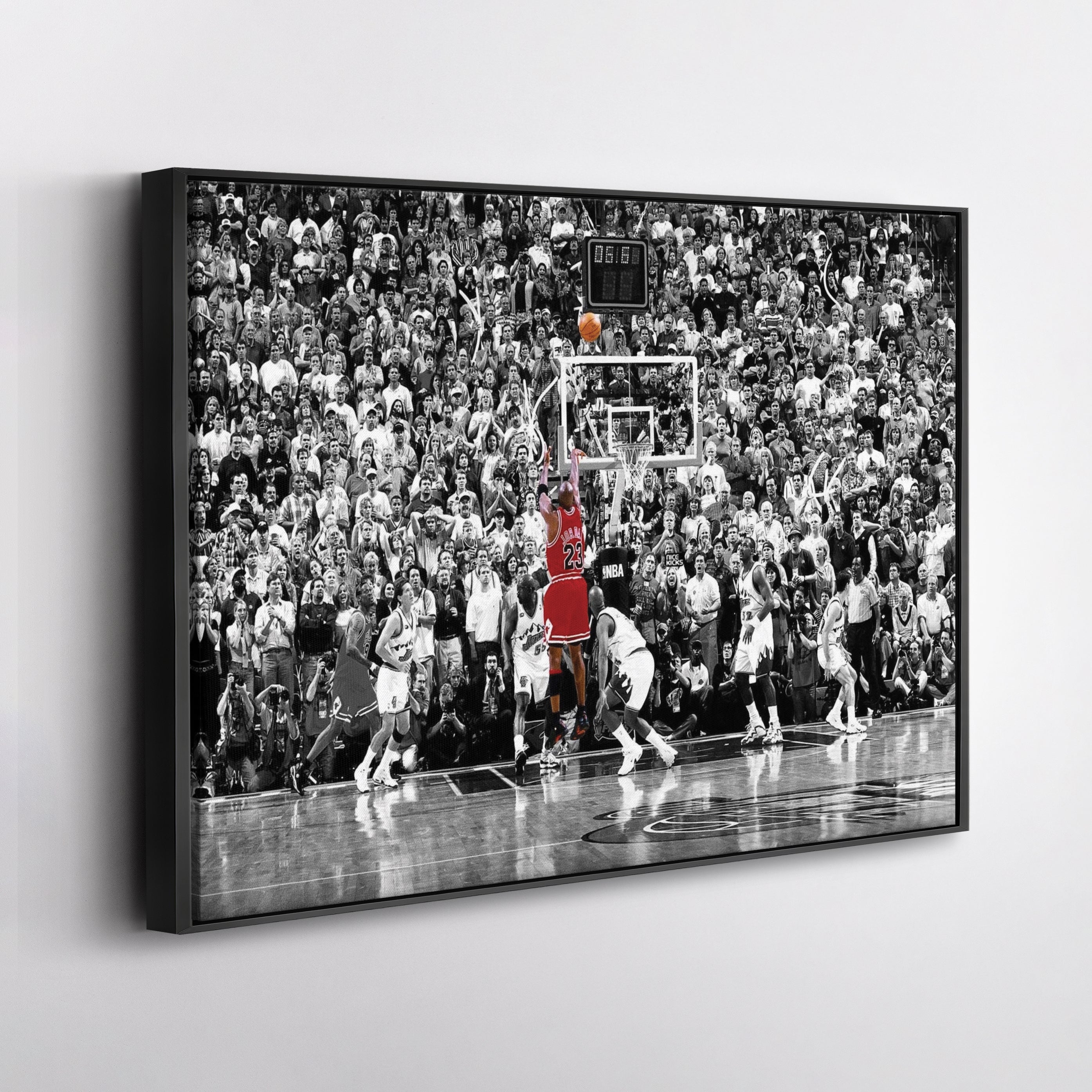 Michael Jordan The Last Shot Canvas Wall Art