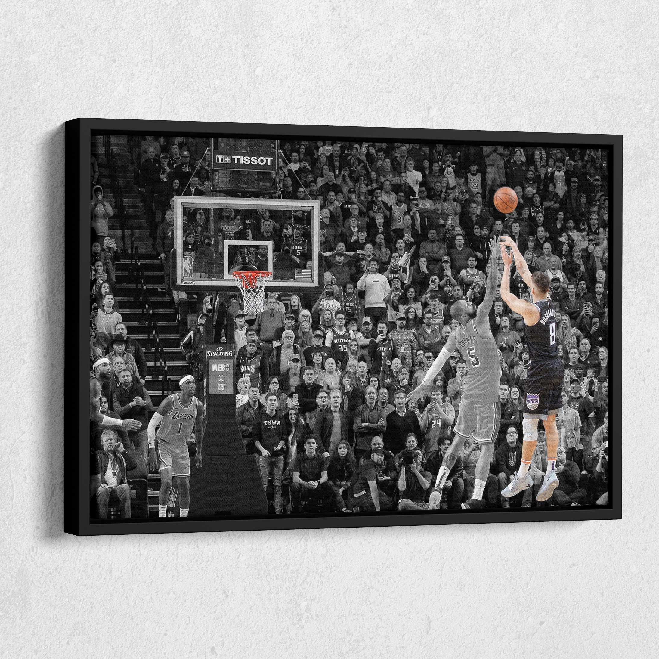 NBA Bogdan Bogdanovic Buzzer Beater vs Lakers Canvas Wall Art Decor