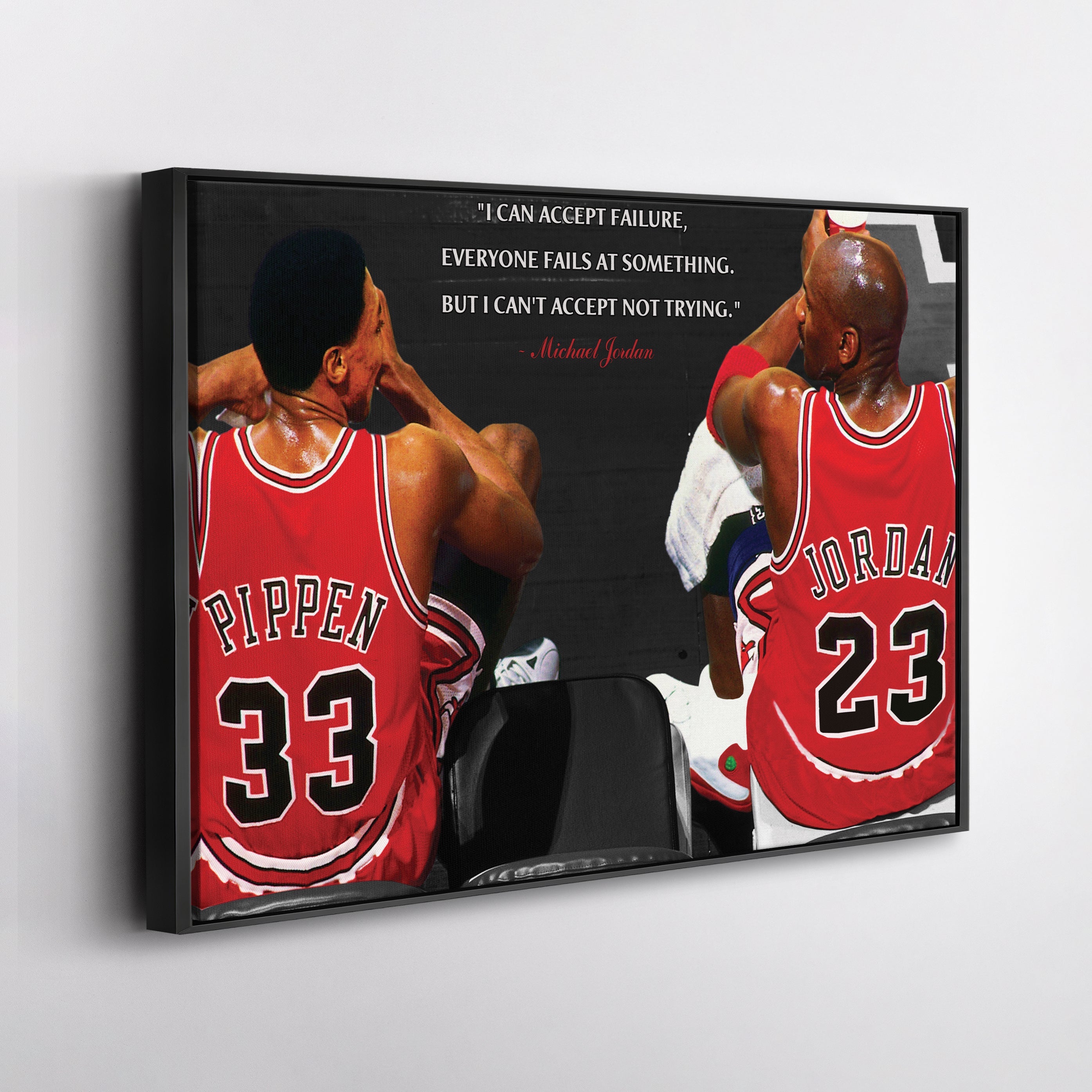 Chicago Bulls Michael Jordan & Scottie Pippen Canvas Wall Art