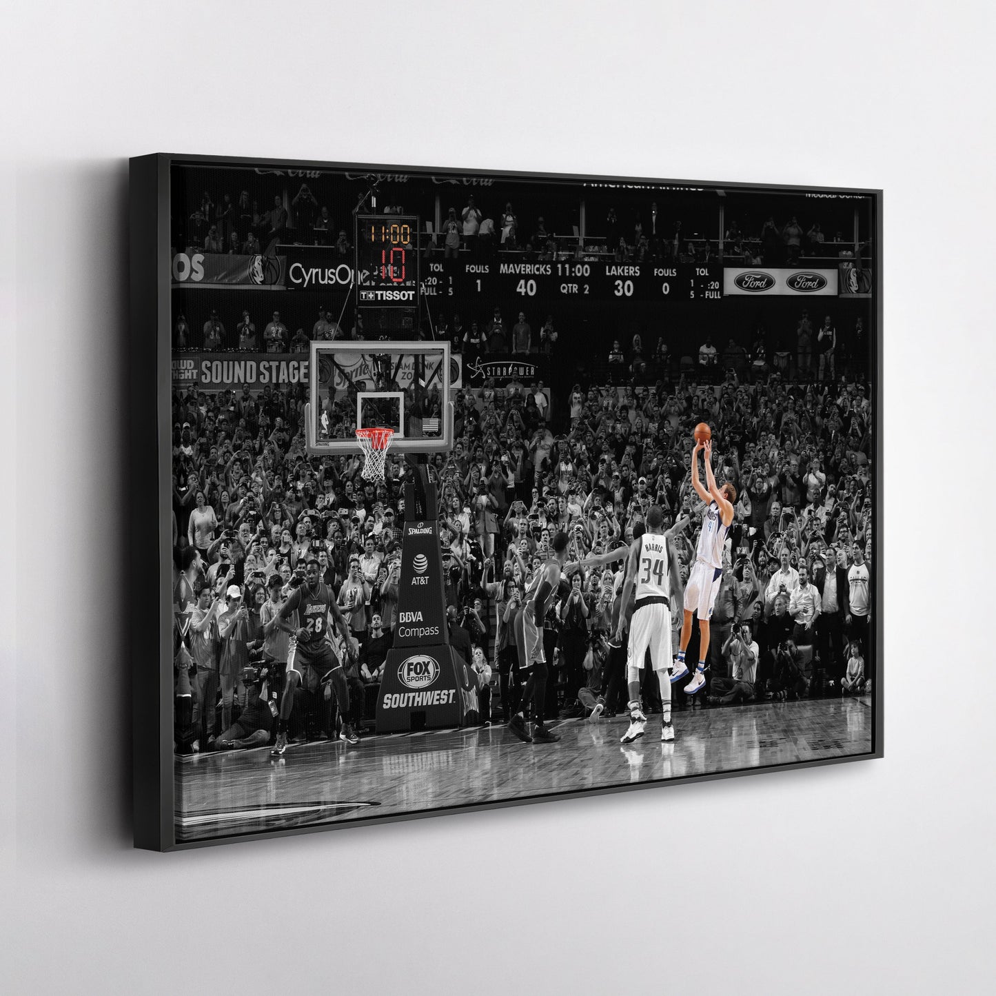 Dirk Nowitzki 30K Points Canvas – NBA Wall Art for Room Decor
