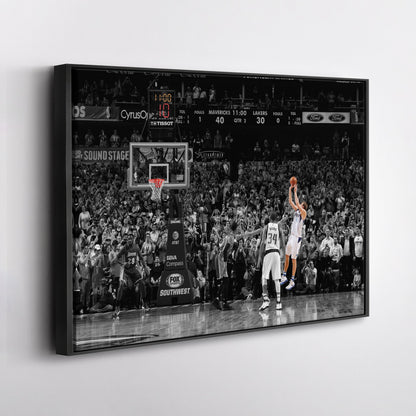Dirk Nowitzki 30K Points Canvas – NBA Wall Art for Room Decor