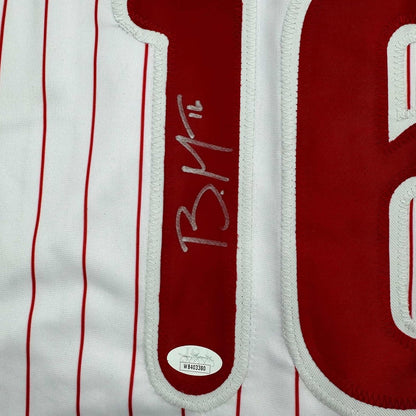Autographed Philadelphia Phillies Brandon Marsh Framed Baseball Jersey