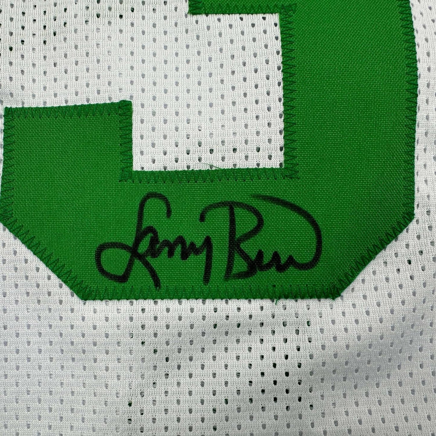 Autographed Larry Bird Boston Celtics White Basketball Jersey
