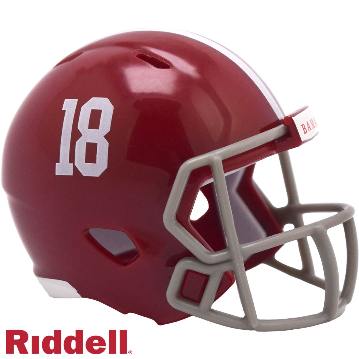 Alabama #18 Speed Pocket Pro Mini Helmet
