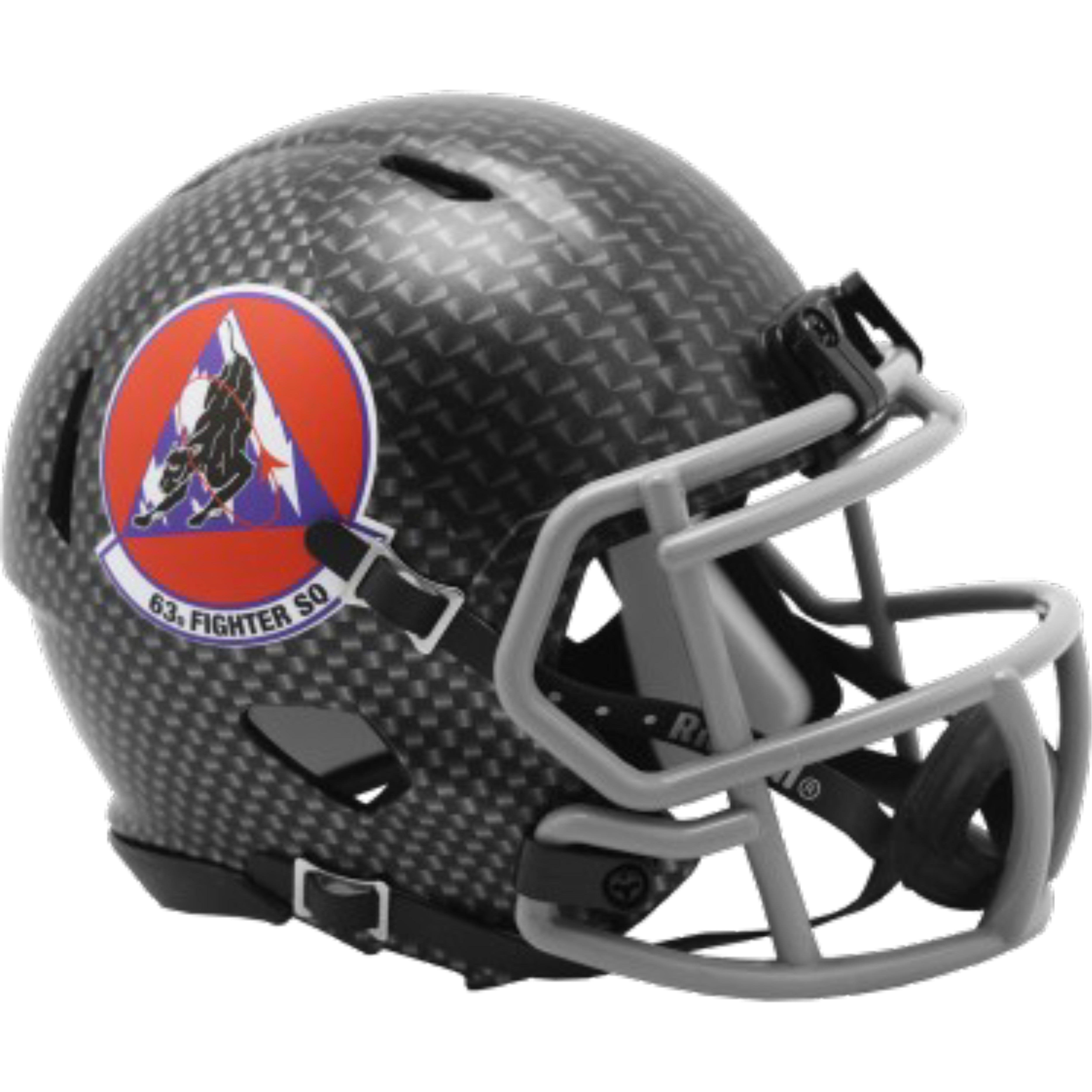 Air Force Falcons 63rd Fighter Squadron Limited Edition NCAA Speed Football Mini Helmet
