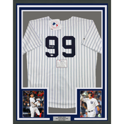 Autographed New York Yankees Aaron Judge Authentic Majestic Pinstripe Baseball Jersey