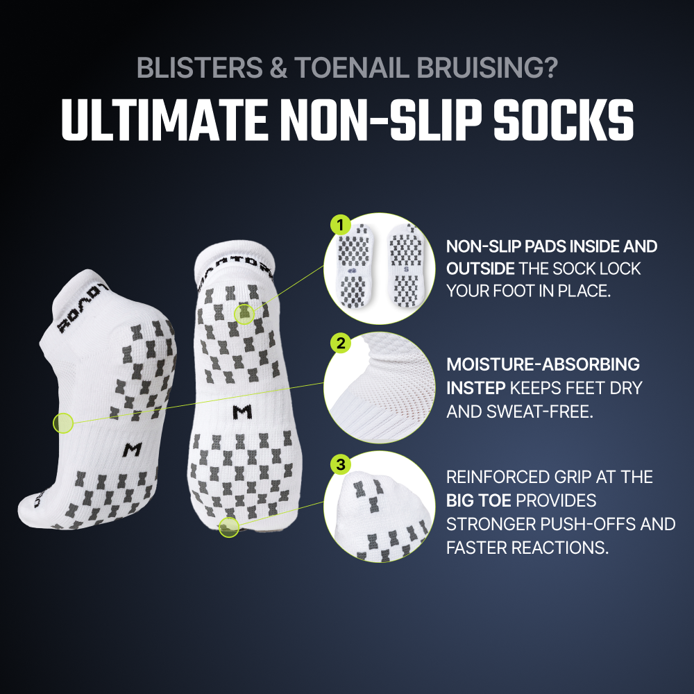 RTP ULTRAGRIP V2 Dual sided Non-slip Technology Ankle Socks