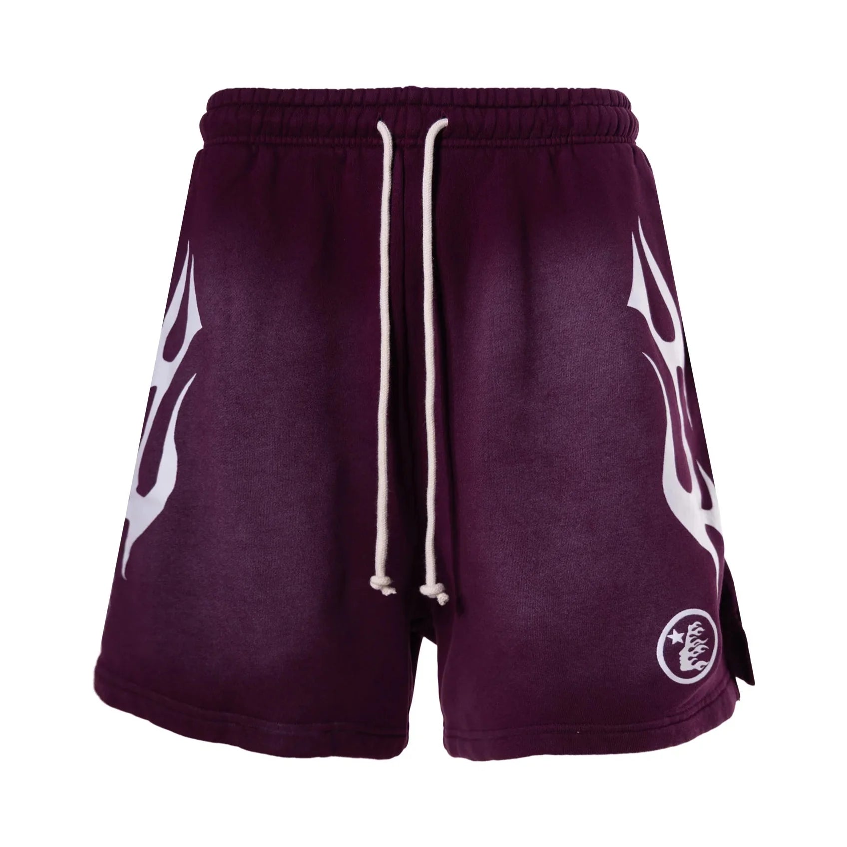 Hellstar Flame Purple Brown Shorts