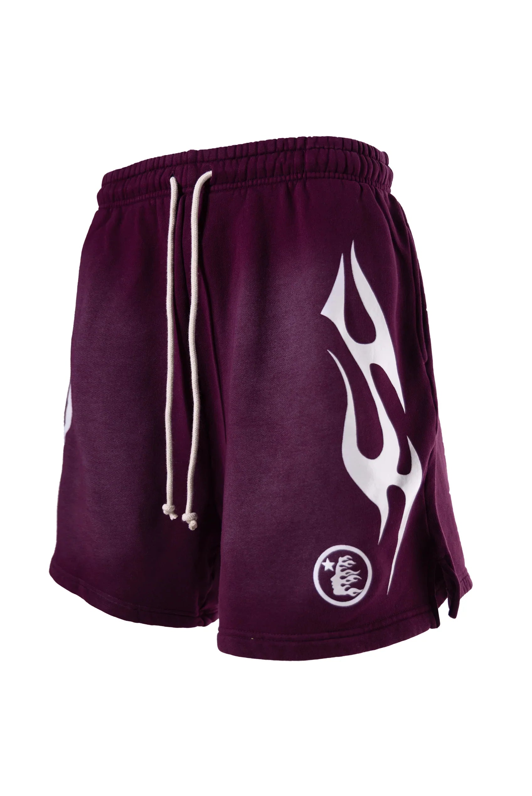 Hellstar Flame Purple Brown Shorts