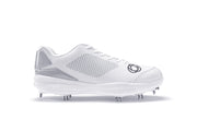 Athalonz White GF1 Metal Baseball & Softball Cleats