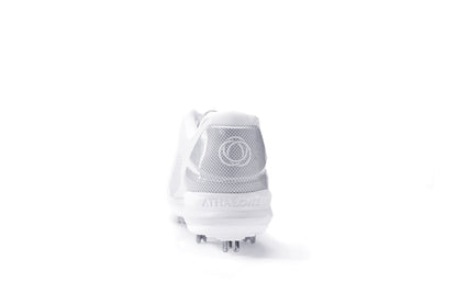 Athalonz White GF1 Metal Baseball & Softball Cleats