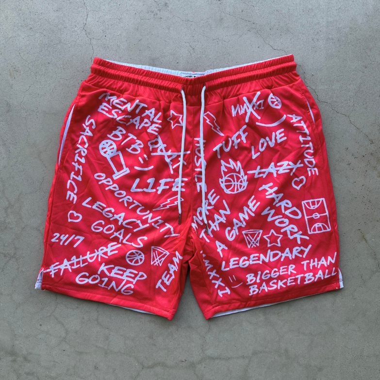Emotions Light Red Shorts