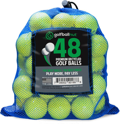 Used Bridgestone Yellow Mix Golf Balls (Bulk Mesh Bags)