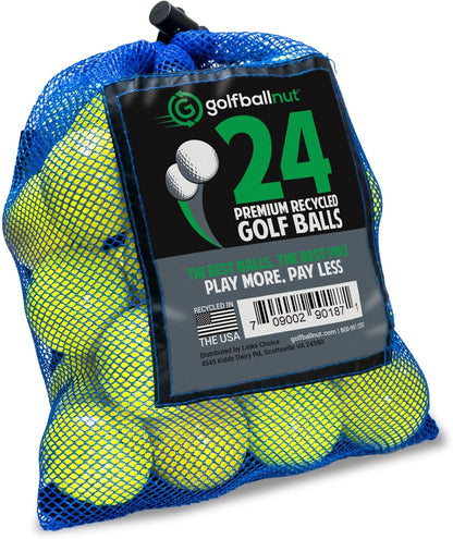 Used Bridgestone Yellow Mix Golf Balls (Bulk Mesh Bags)