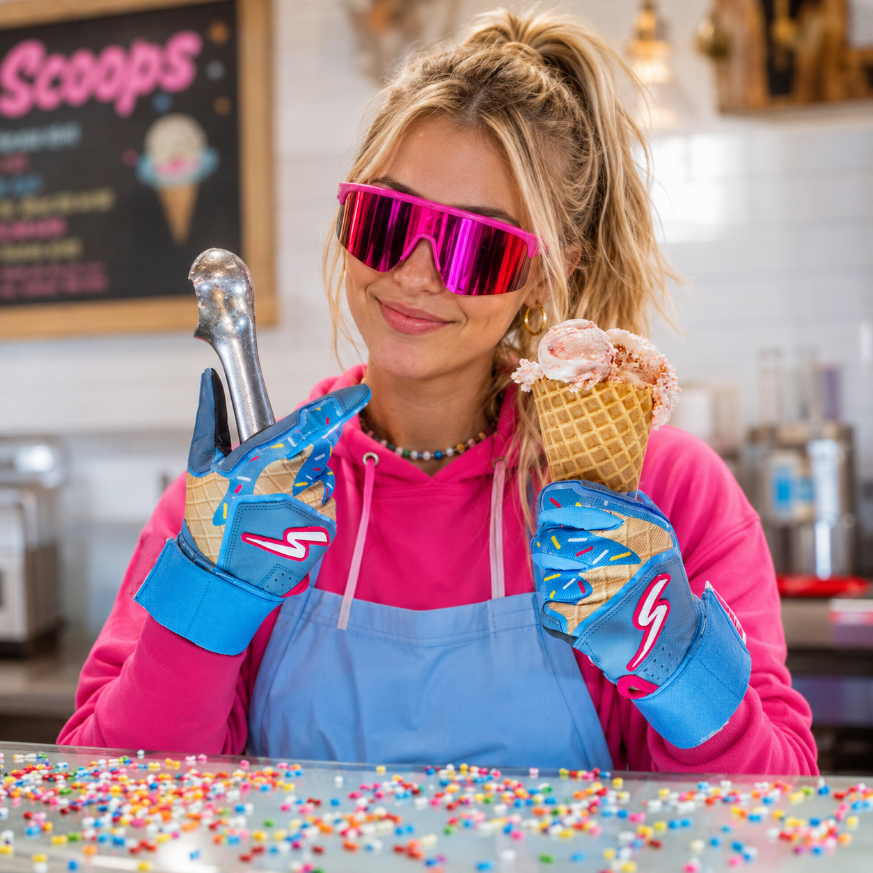 Winder Series Batting Gloves - Birthday Cake