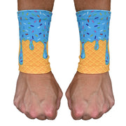 Blue Ice Cream Wrist Support Sleeves
