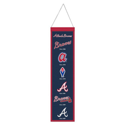 Atlanta Braves 8" x 32" Wool Banner