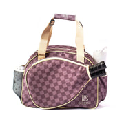 Checkered Chic Brown Premium Women's Pickleball Bag