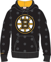 Boston Bruins Mitchell & Ness All Over Print Fleece Hoodie