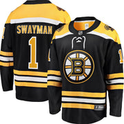 Jeremy Swayman Boston Bruins Home Breakaway Replica Jersey - Black