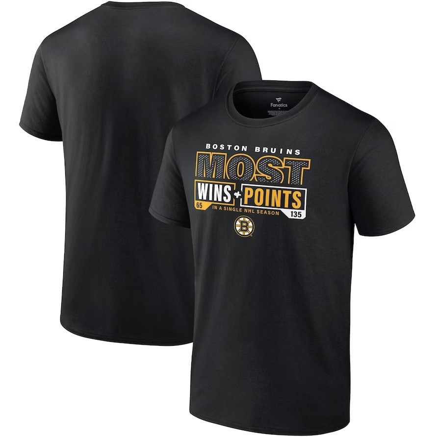 Boston Bruins Most Ever NHL Wins & Points T-Shirt