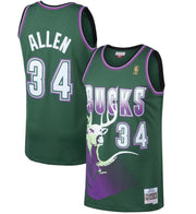 Ray Allen Milwaukee Bucks Mitchell & Ness Hardwood Classics Jersey