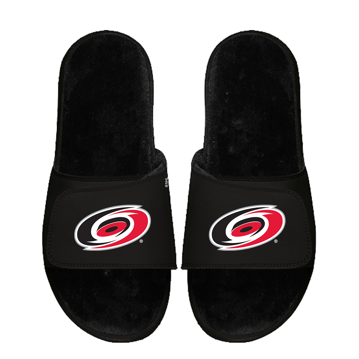 Carolina Hurricanes Primary Black Fur Slides