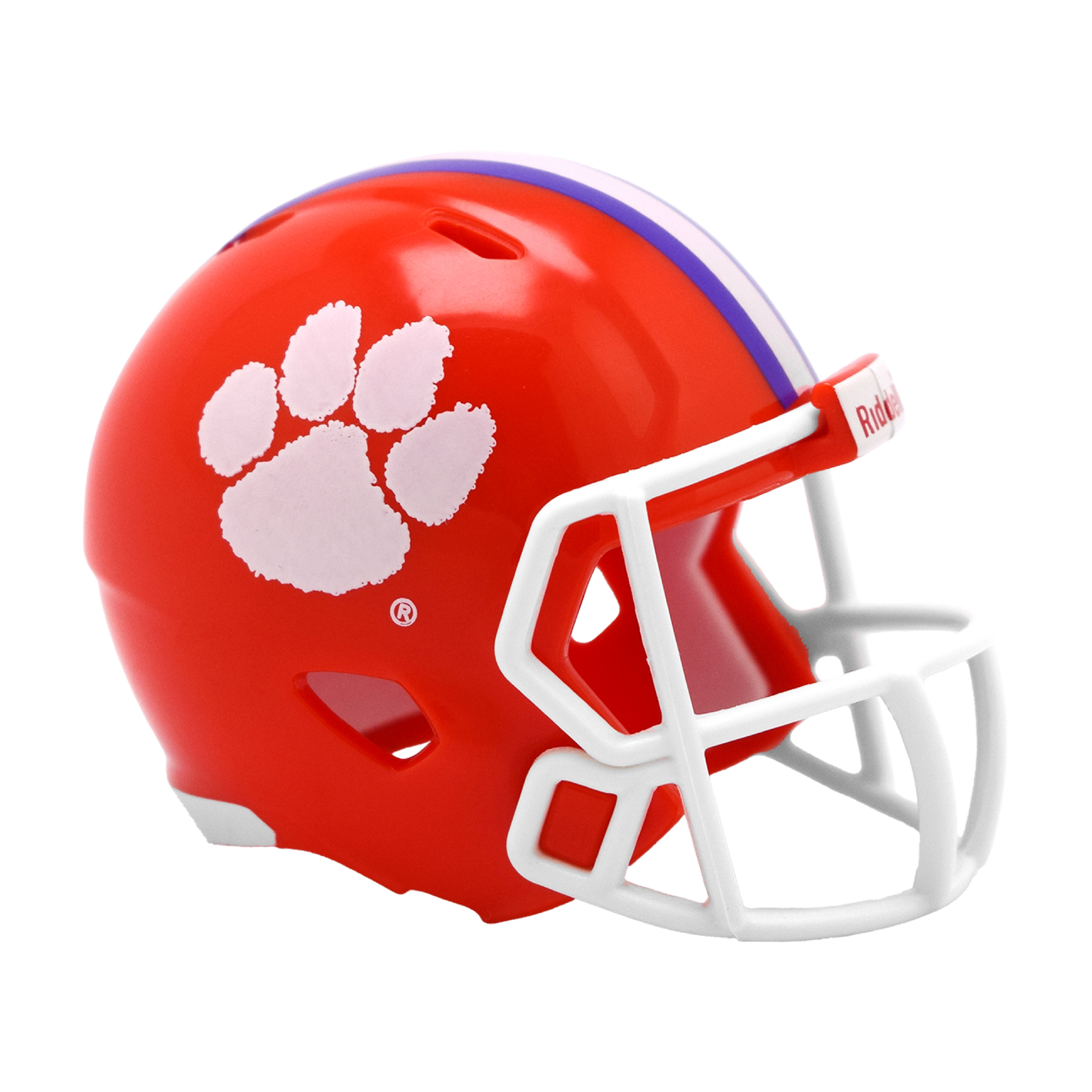 Clemson Tigers Riddell Speed Pocket Pro Football Helmet