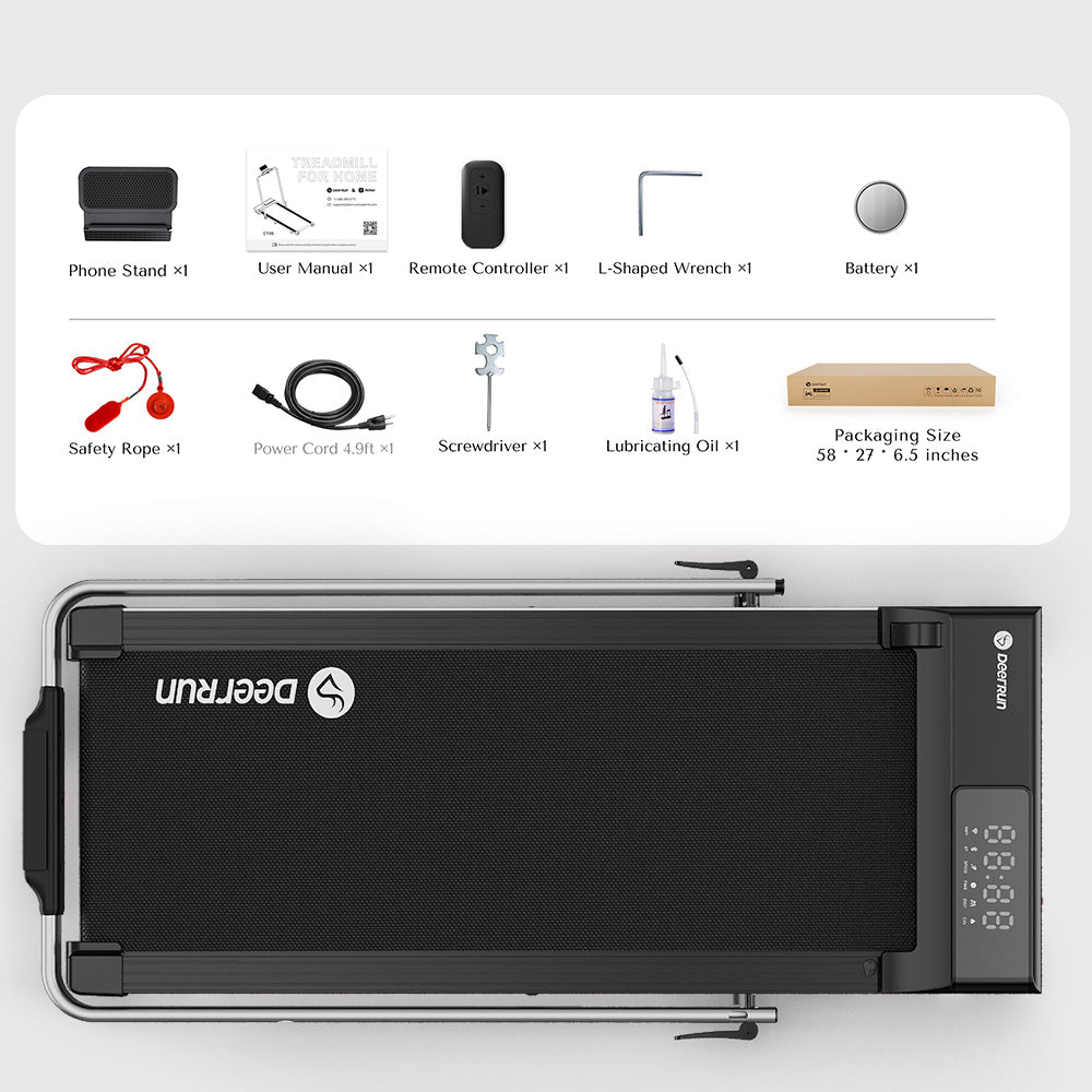 DeerRun® A5 Pro Smart 2-in-1 Folding Treadmill