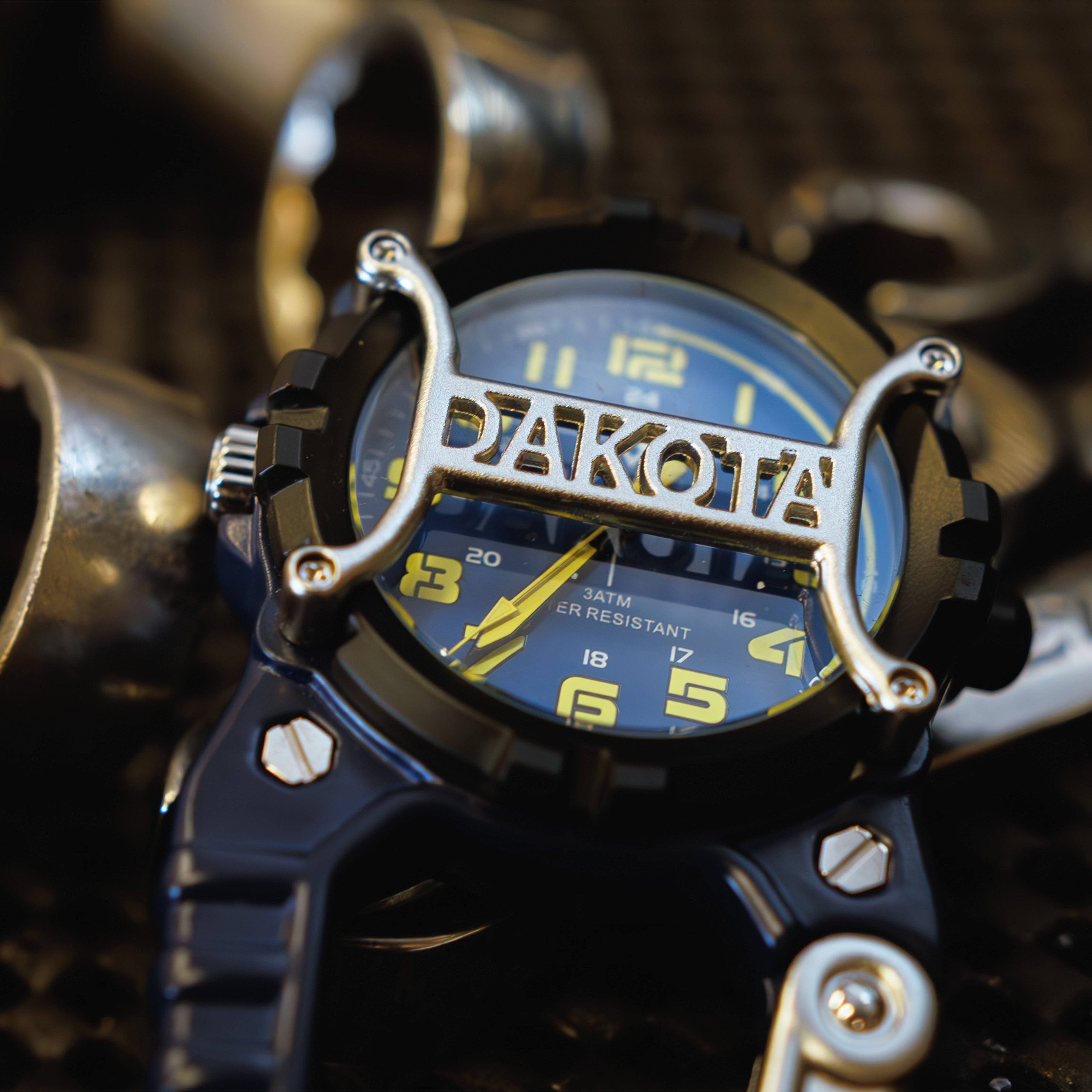 Analog Cage Military Army Clip Watch