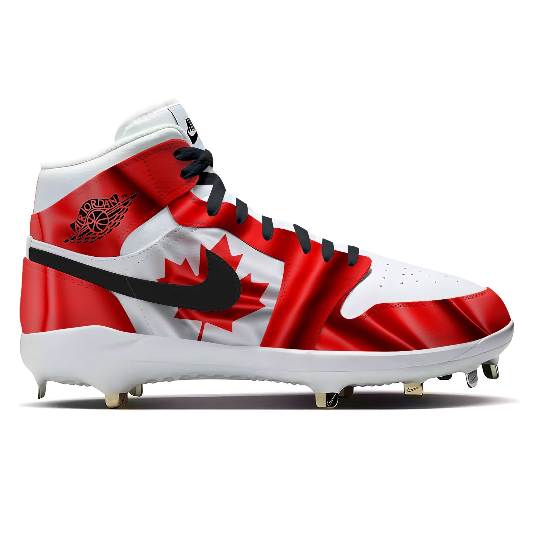 "Canada Waving Flag" Jordan 1 Retro Cleats