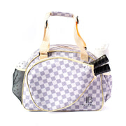 Checkered Chic Tan Premium Women's Pickleball Bag