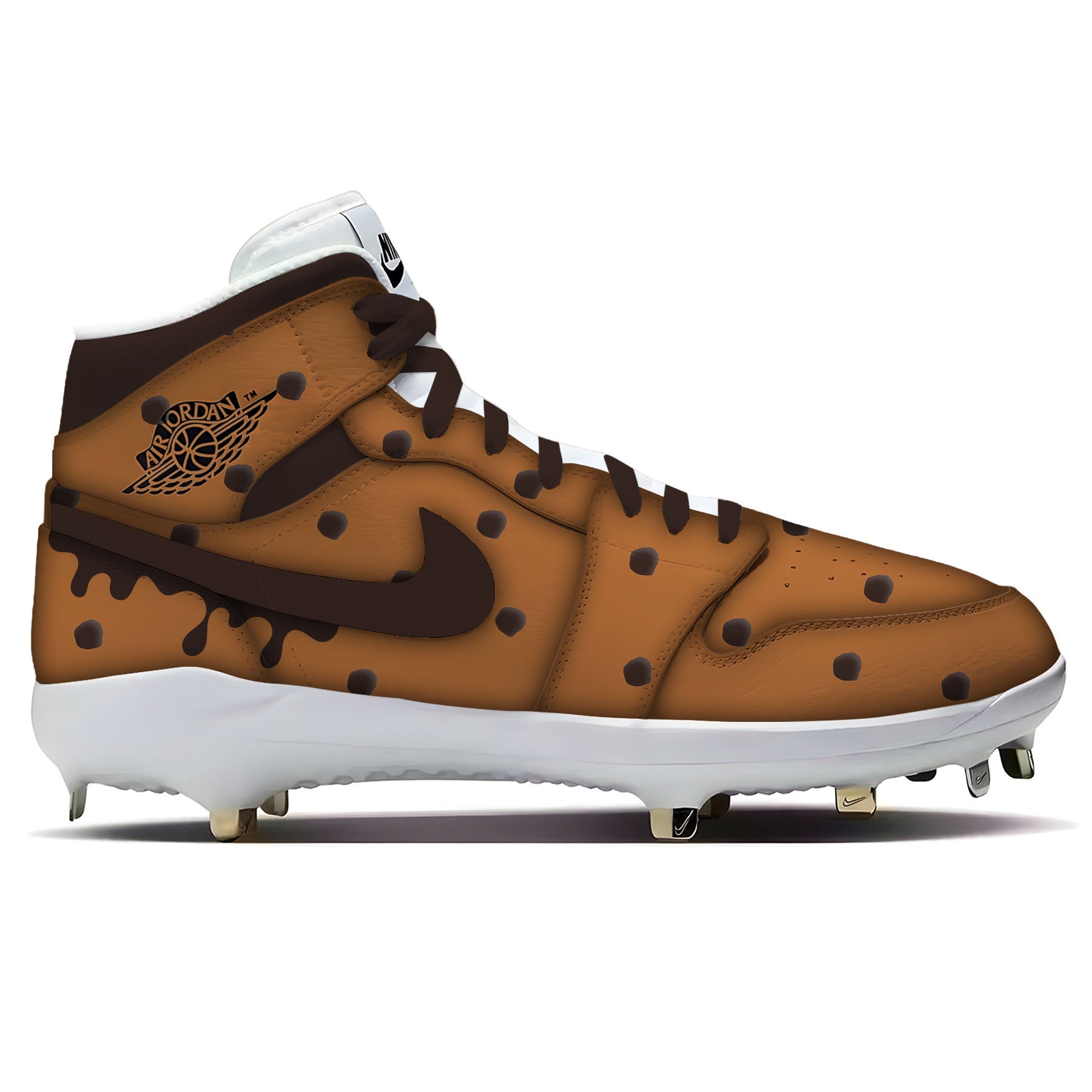 "Chocolate Chip Cookie" Jordan 1 Retro Cleats