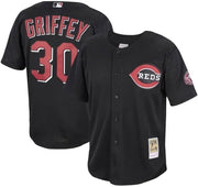 Cincinnati Reds Ken Griffey Jr Mitchell & Ness Authentic Bp Jersey