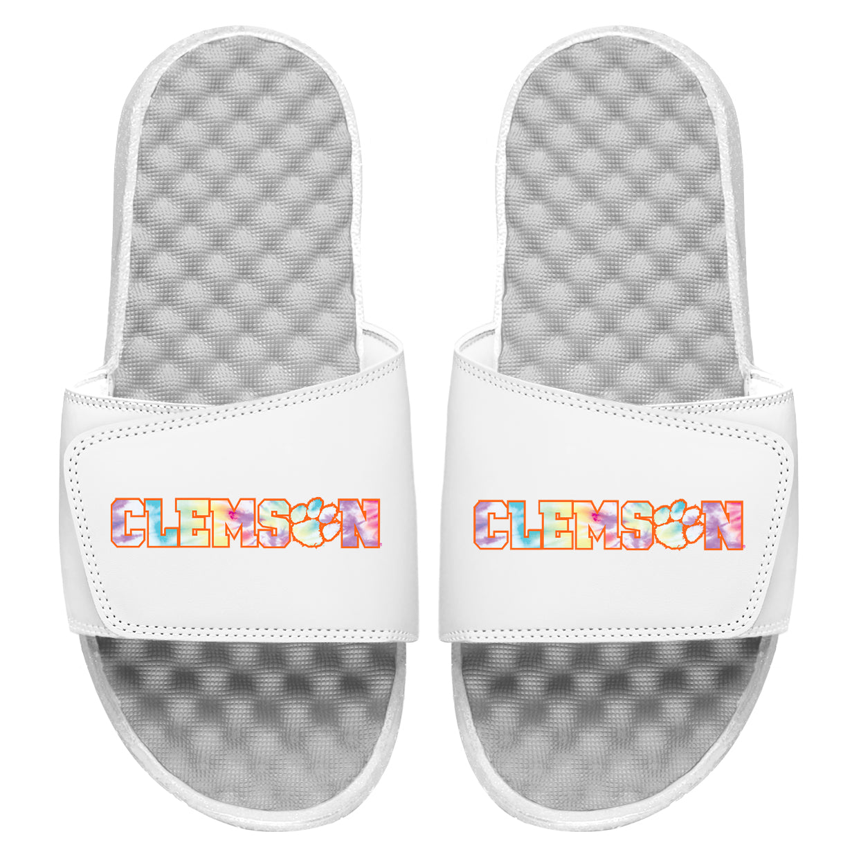 Clemson Tie Dye Slides