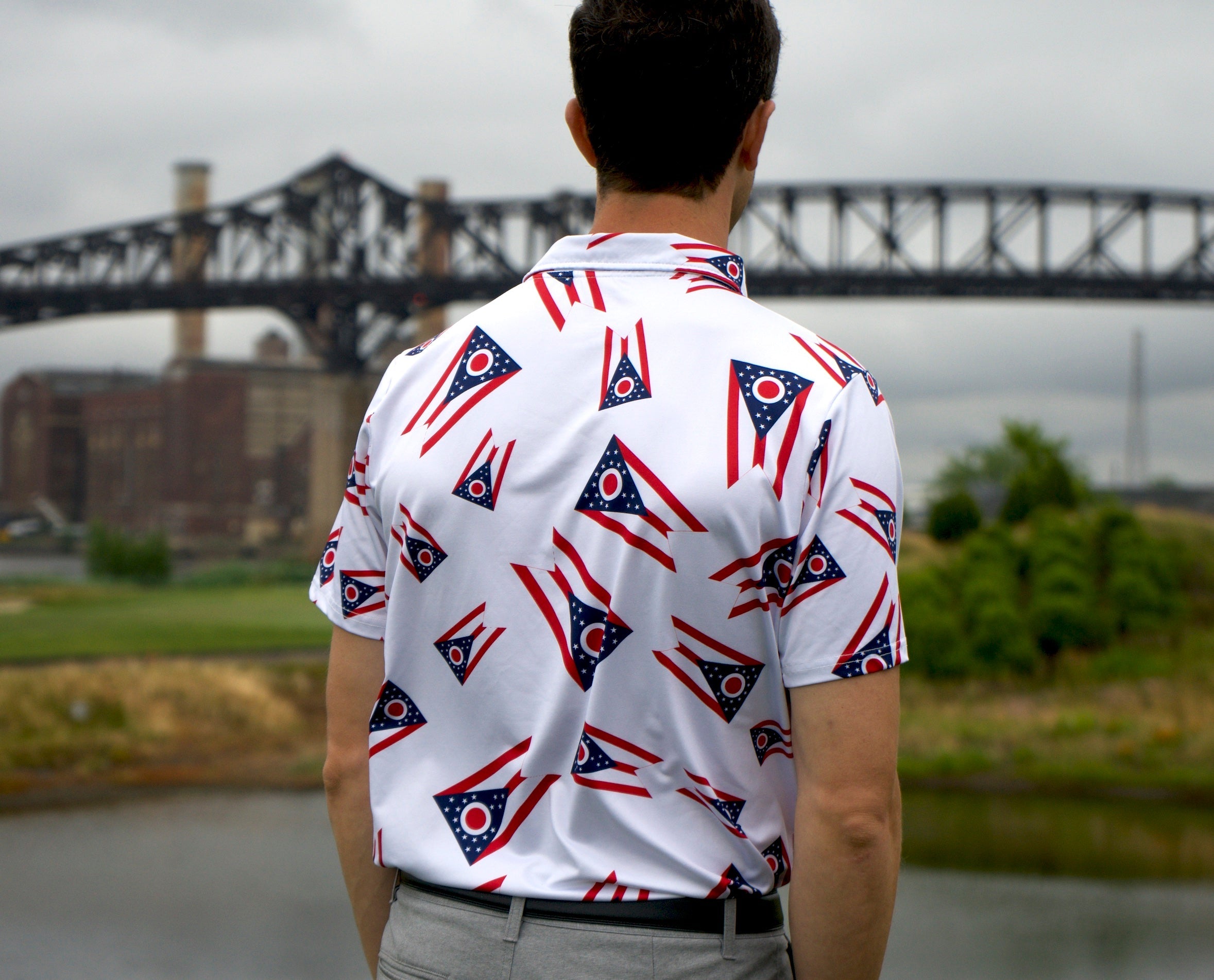 Big Ohio Burgee Golf Shirt
