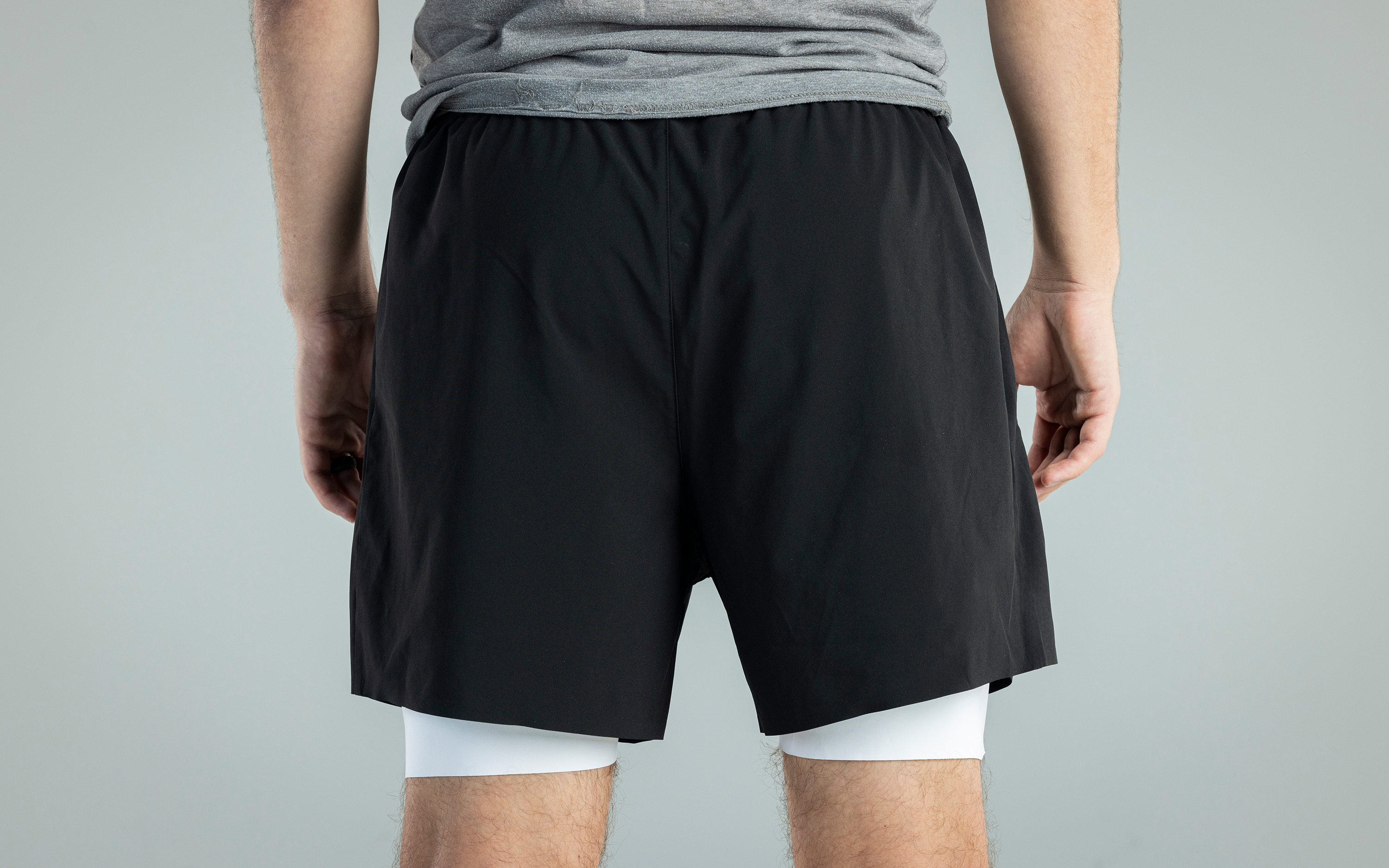 Men's V1 Black Athletic Shorts