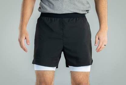 Men's V1 Black Athletic Shorts