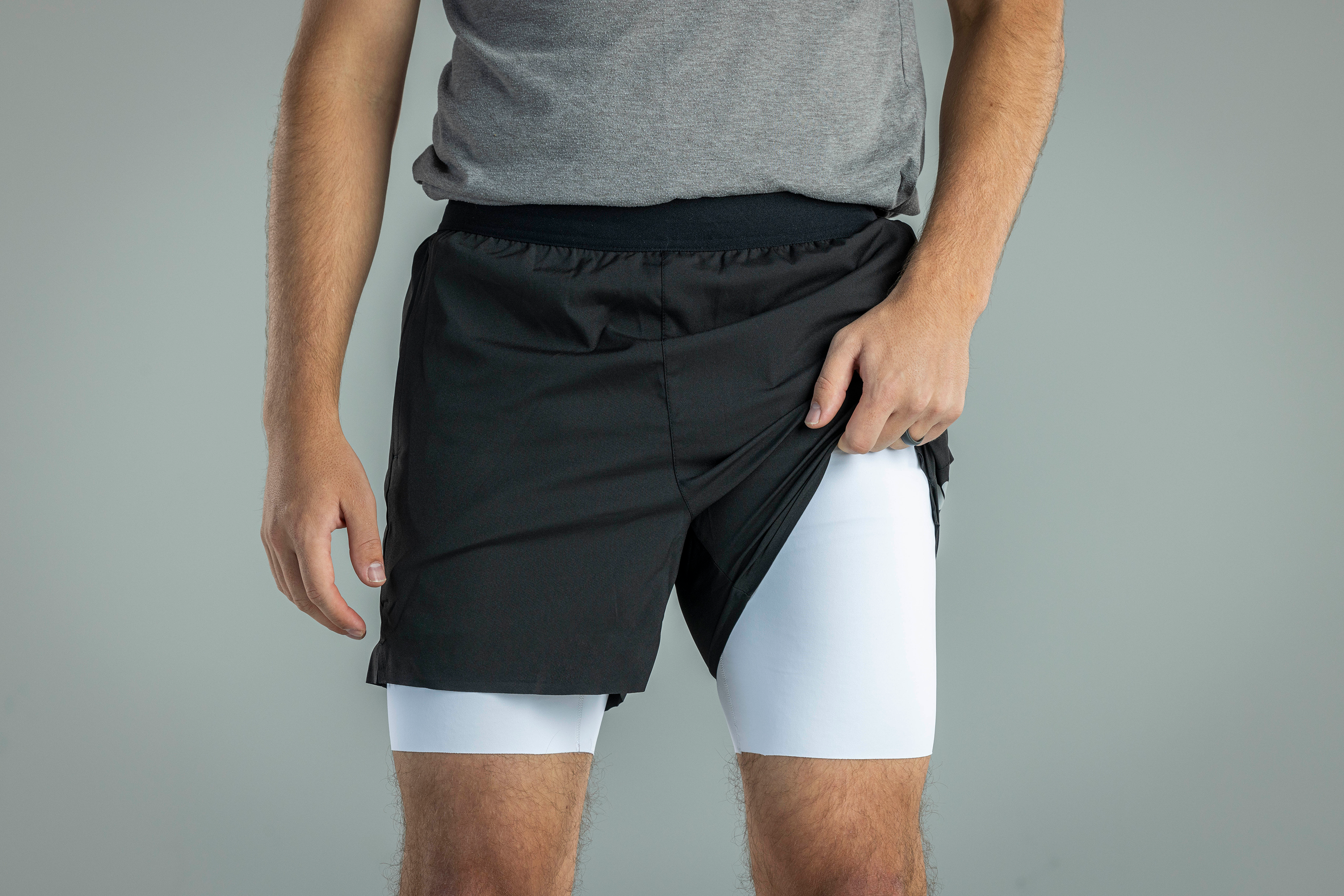 Men's V1 Black Athletic Shorts