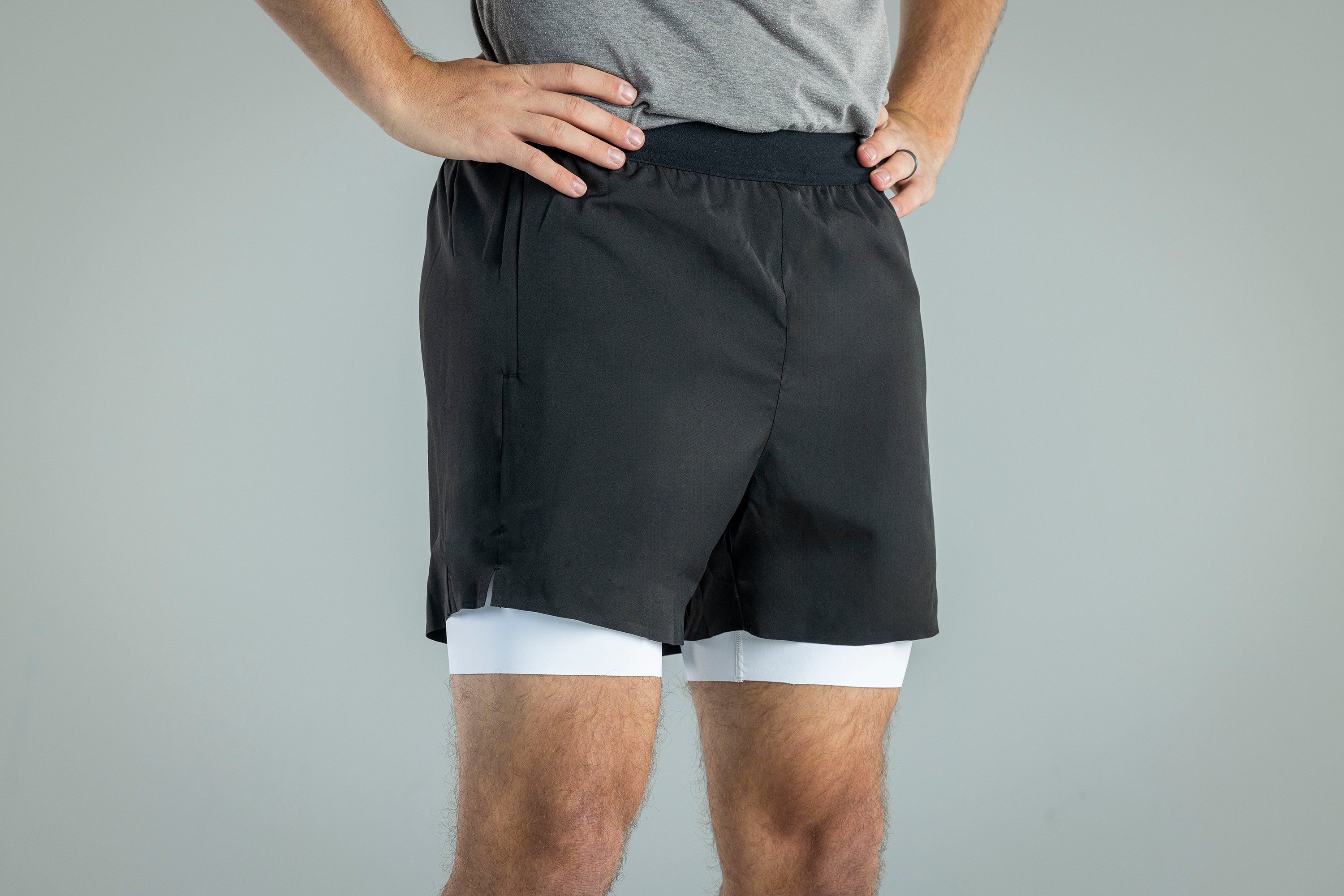 Men's V1 Black Athletic Shorts