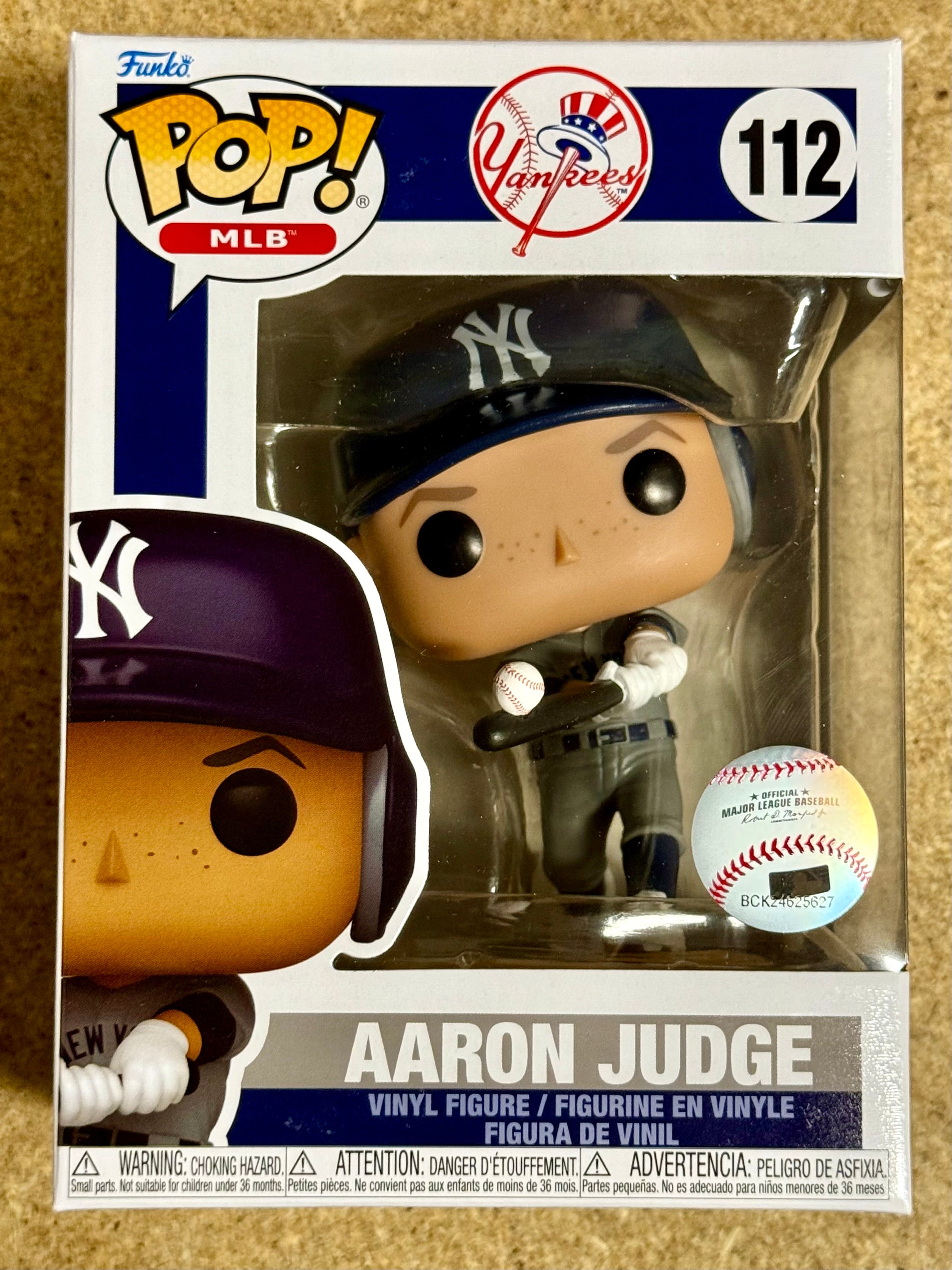 Funko Pop MLB Aaron Judge #112 New York Yankees Baseball Outfielder 2024