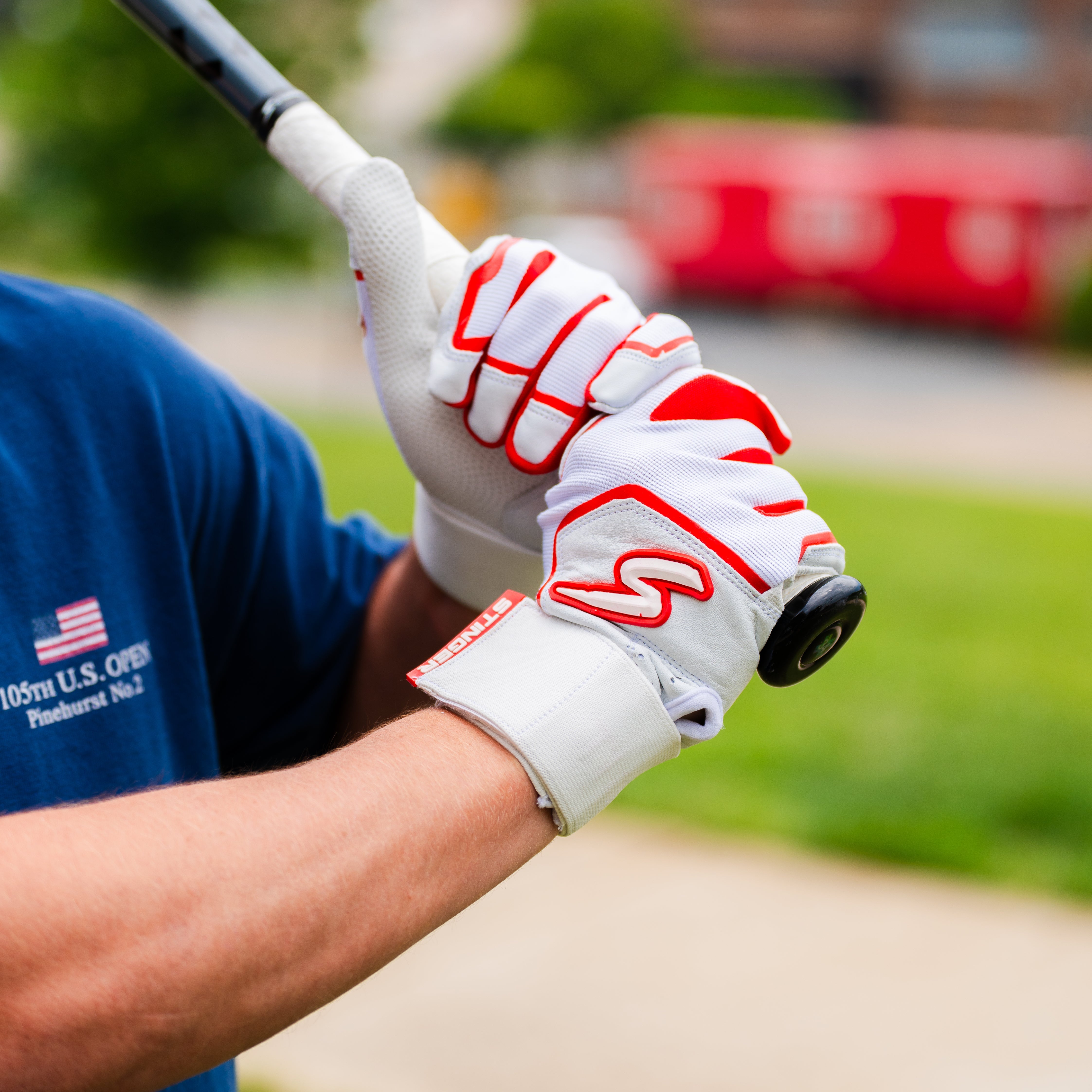 Winder Series Batting Gloves - Red & White