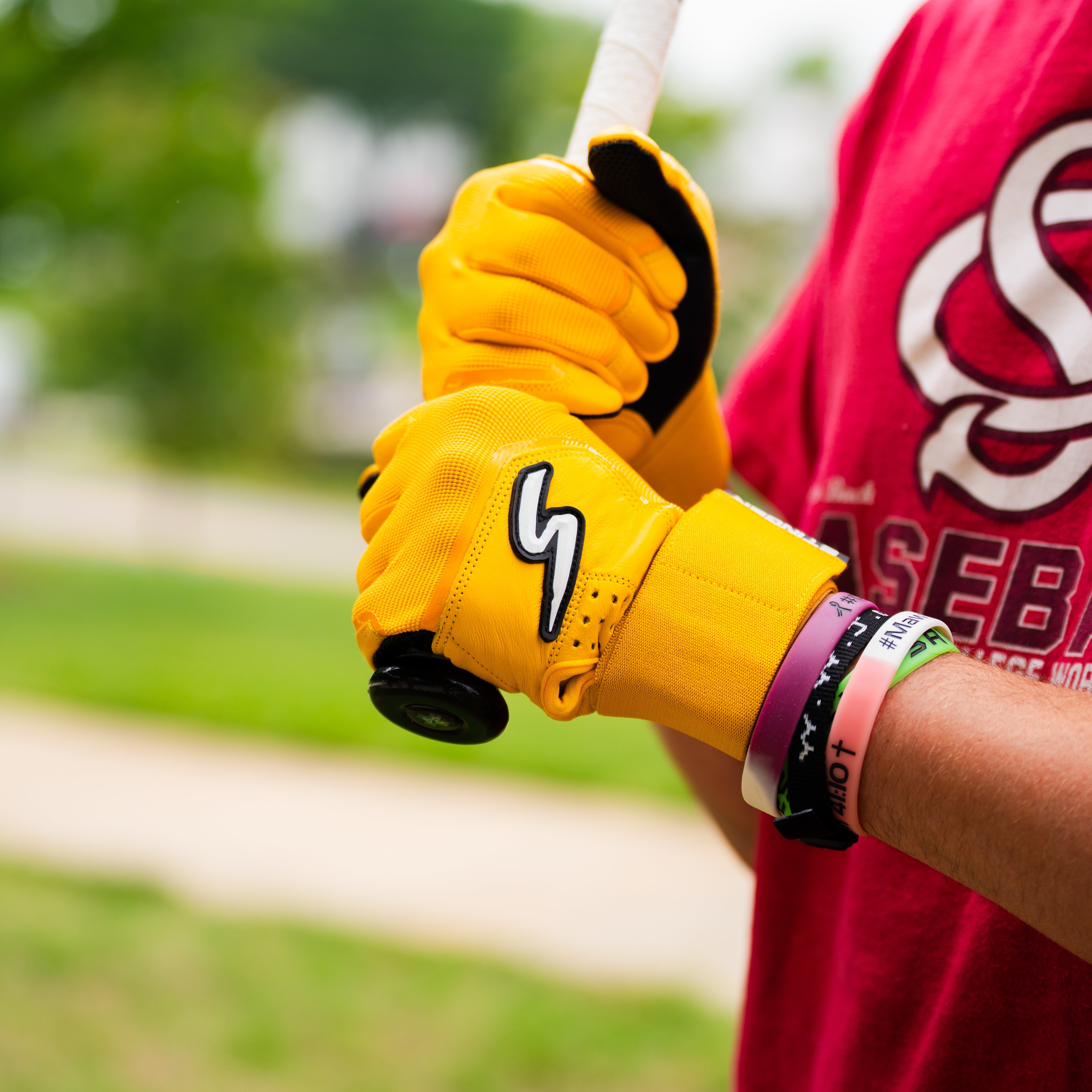 Winder Series Batting Gloves - Athletic Gold