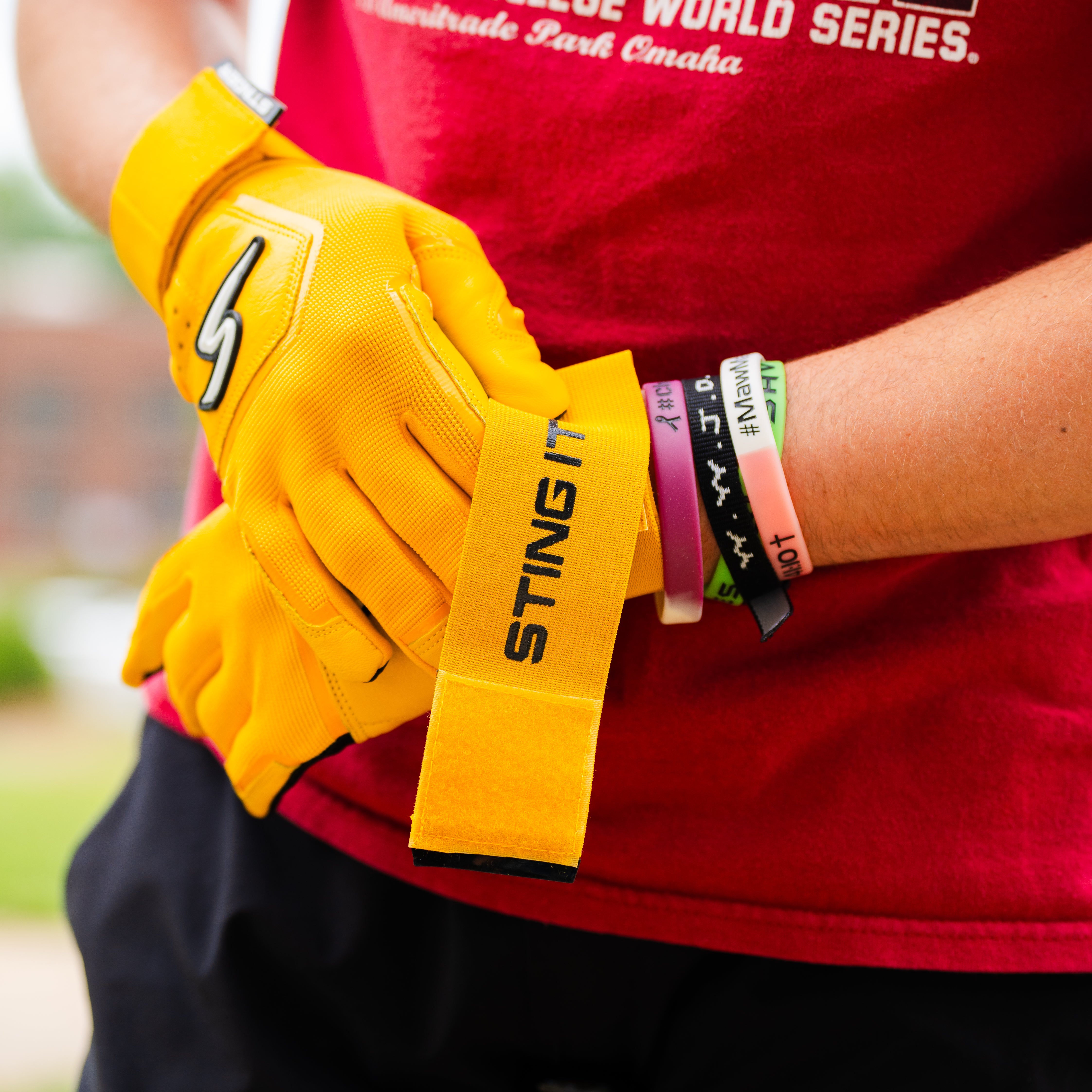 Winder Series Batting Gloves - Athletic Gold